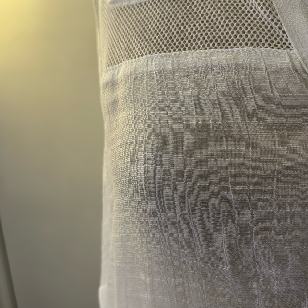 Alyx Sheer White Tunic Button Up - Picture 3 of 7